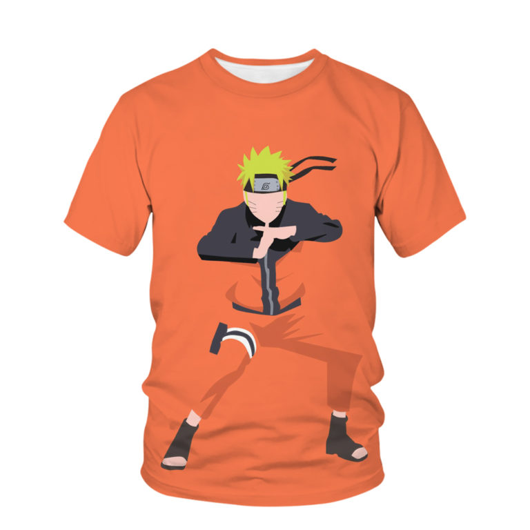 New T-Shirt Fashion Anime Naruto Print Casual - Image 2