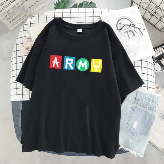 Tops Korean dynamite fans T-shirt Harajuku KPOP Graphic Tshirt Summer - Image 2