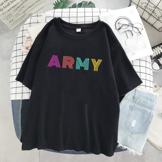 Tops Korean dynamite fans T-shirt Harajuku KPOP Graphic Tshirt Summer