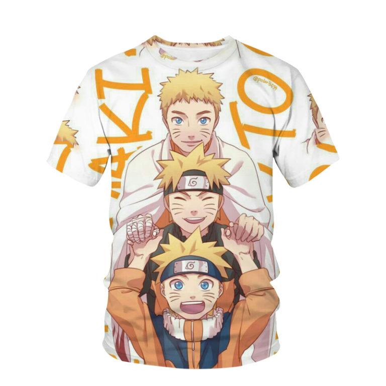 Anime Naruto T Shirt 3D Casual Cute Clothing