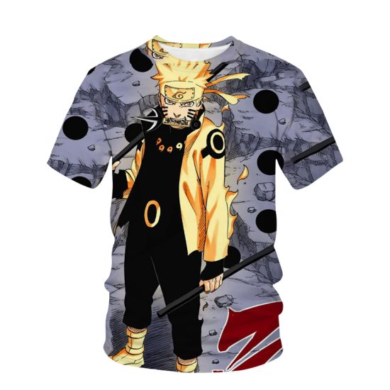 ⁦Anime Naruto T Shirt 3D Casual Cute Clothing⁩ - الصورة ⁦3⁩