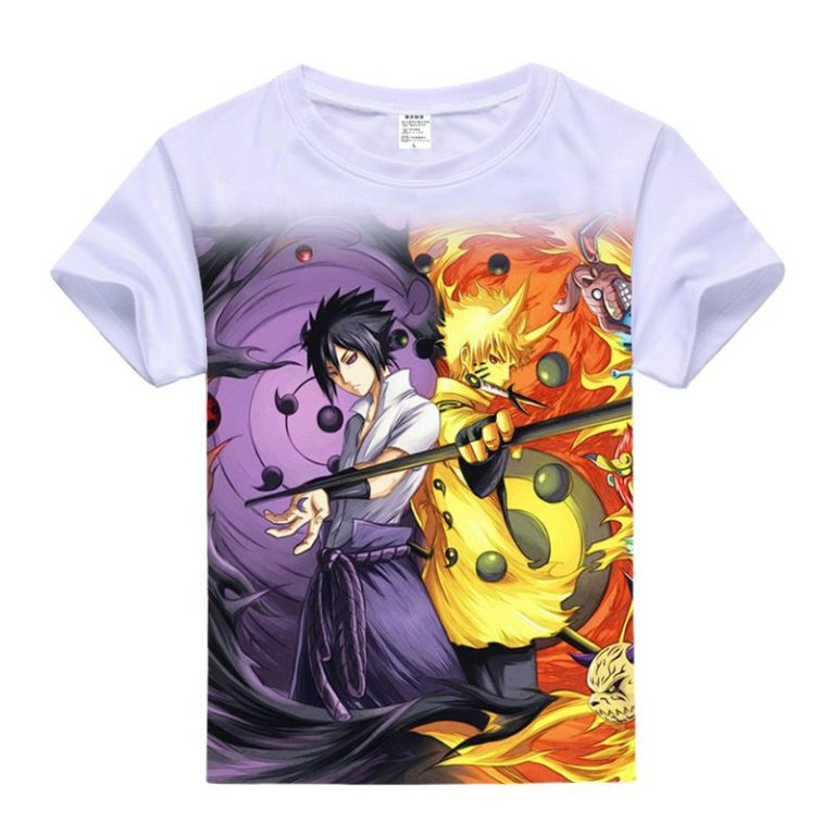 Anime Narotu Kakashi Hatake T Shirt Sasuke Uchiha Print T-shirts For Men And Women Short Sleeve Tops Casual Fun Summer Tees - Image 3