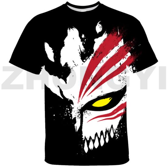 Japanese Anime Bleach hulo T-shirt Daily Sport Tees Cosplay Costume - Image 2