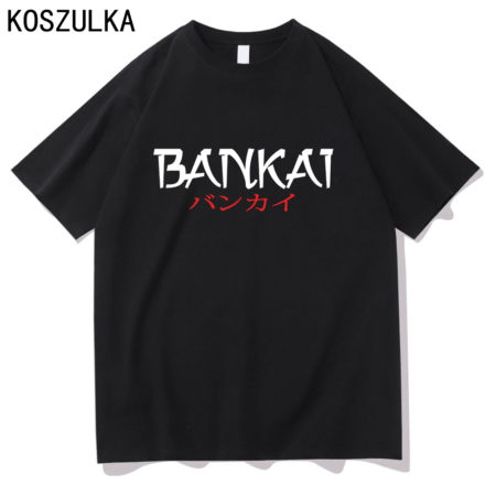 Hot Anime Bleach Ichigo T-shirt Cotton Summer T Shirts Manga Men Hip Hop Clothing
