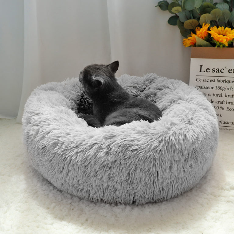 Warm Fleece Round Long Plus For Pet Dog Bed - Image 3