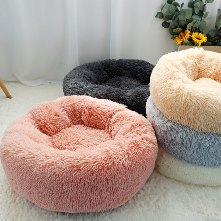 Warm Fleece Round Long Plus For Pet Dog Bed - Image 2