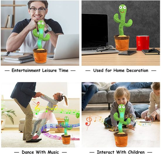 Birthday Present Dancing Cactus Electron That Can Sing And Dance Voice Interactive Bled - Image 2