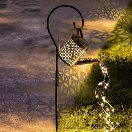 Solar Powered Watering Can Sprinkles Fairy Waterproof for Outdoor Garden Lighting Lawn Courtyard Decor
