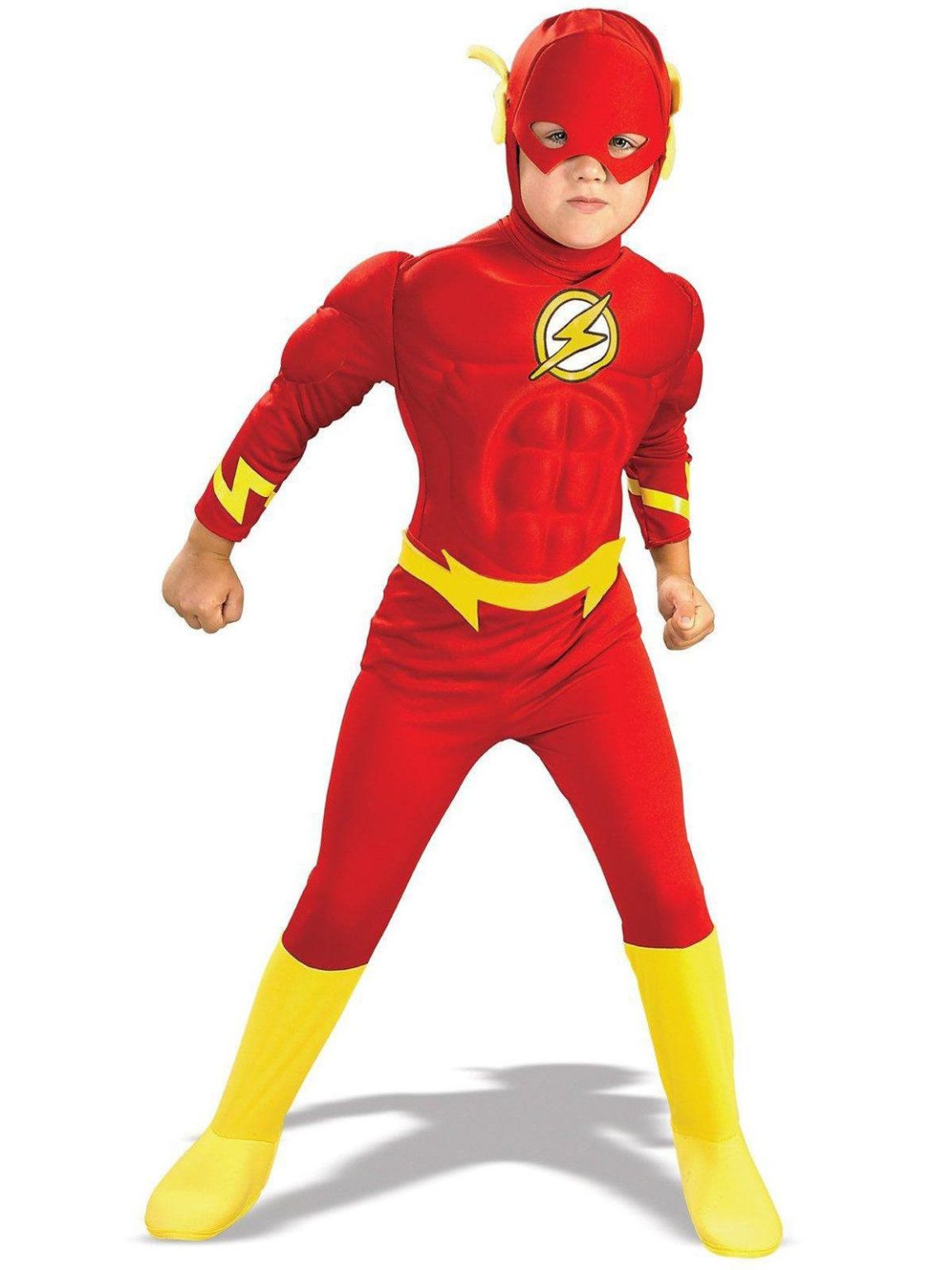 The flash Muscle Kids Child Cosplay Costume