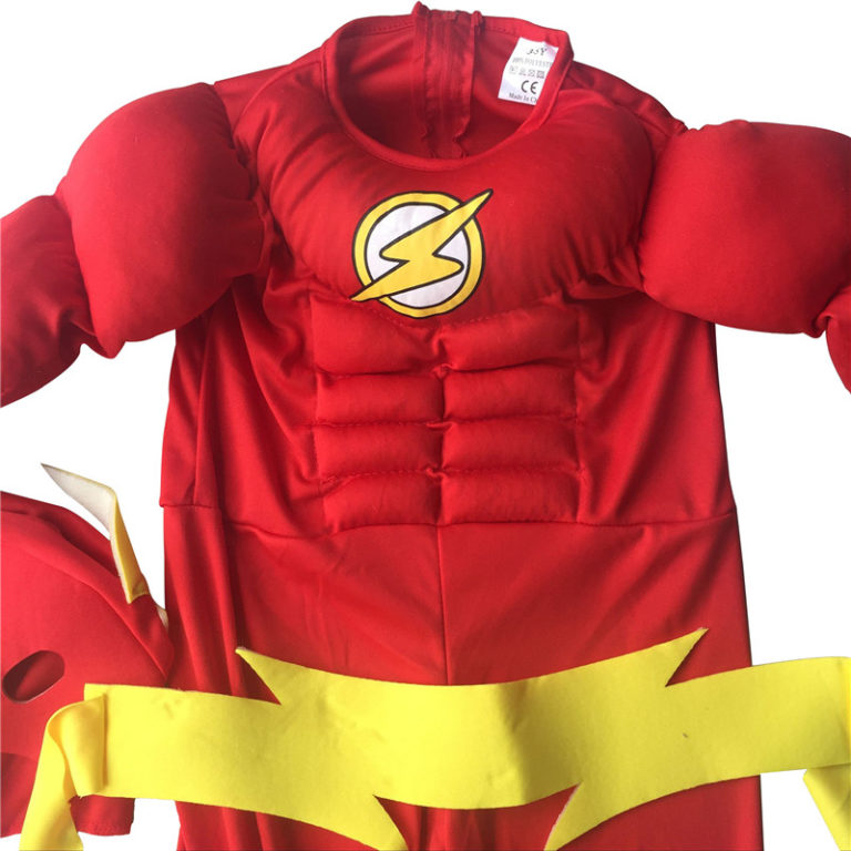 The flash Muscle Kids Child Cosplay Costume - Image 2