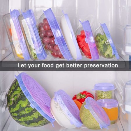Stretchy Silicone Wrap Cover Keeping Fresh Food
