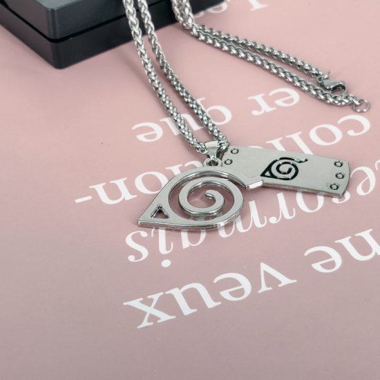 Konoha Ninja Pendant Necklace Japanese Anime Titanium Jewelry - Image 3