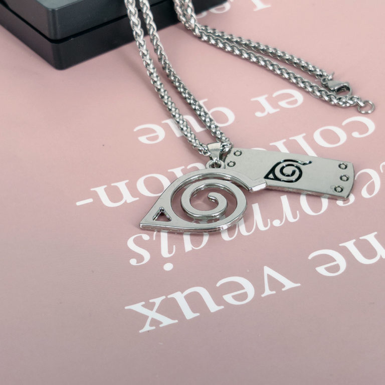 Konoha Ninja Pendant Necklace Japanese Anime Titanium Jewelry - Image 3