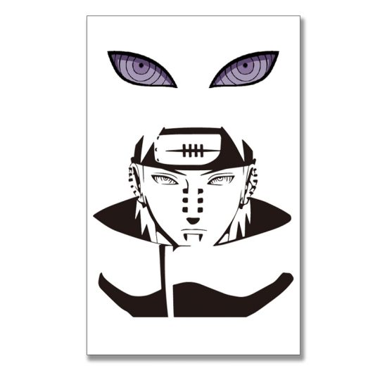 Naruto Sharingan Tattoo Stickers Anime Uchiha Itachi Waterproof Temporary Tattoo Stickers - Image 2
