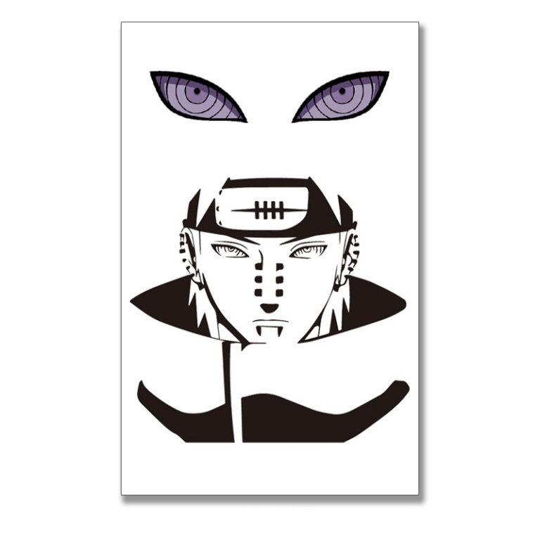 Naruto Sharingan Tattoo Stickers Anime Uchiha Itachi Waterproof Temporary Tattoo Stickers - Image 2