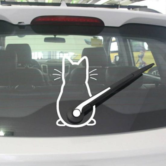 Art Design Funny Cat Car Sticker Car Body Window Rear Glass Auto Decoration Car Styling Stickers And Decals