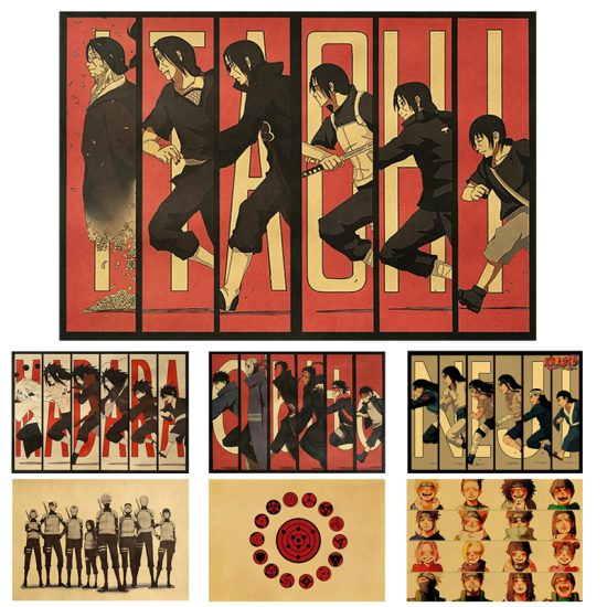 Naruto Anime Itachi Posters for Room Living Wall Decoration