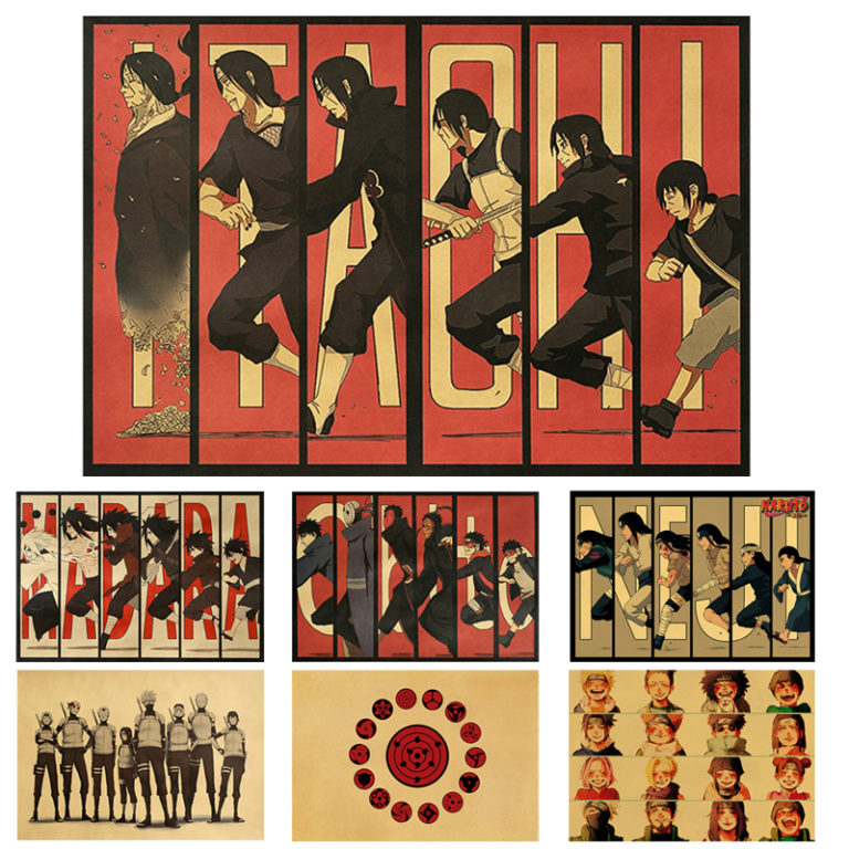 Naruto Anime Itachi Posters for Room Living Wall Decoration