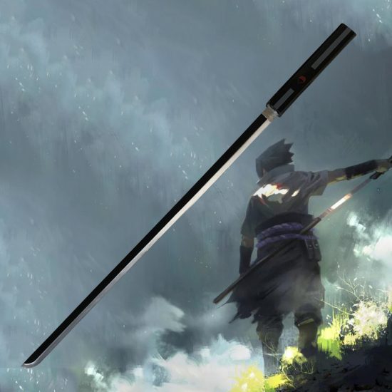 Anime Sasuke Sword Weapon Prop Role Playing Weapon PU  Model Decorate