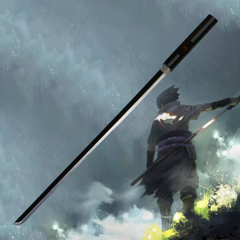 Anime Sasuke Sword Weapon Prop Role Playing Weapon PU  Model Decorate