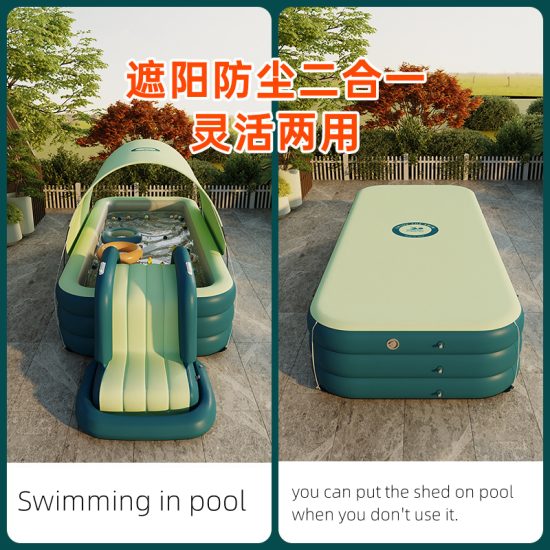Swimming Pool With Ladder For Summder And Children Portable Outdoor Basin Bathtub Water Game Sports - Image 3