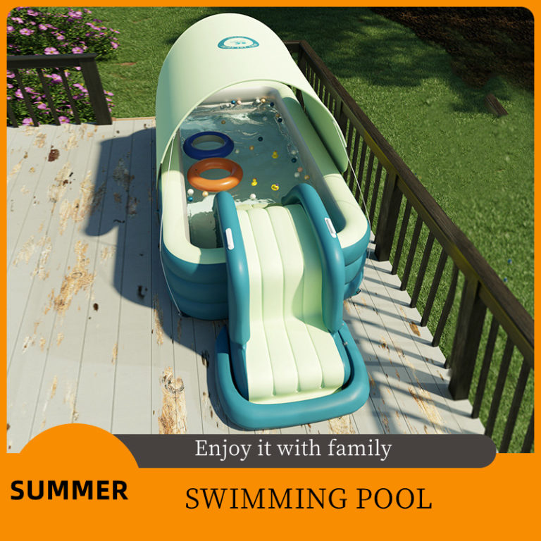 Swimming Pool With Ladder For Summder And Children Portable Outdoor Basin Bathtub Water Game Sports - Image 2