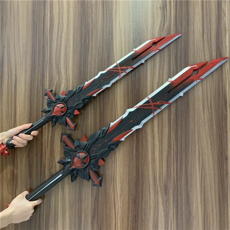 Genshin Impact All Sword The End Of The Wolf Sword Diluc Sword Cosplay Weapon Props Safety PU Gravestone Sword - Image 3