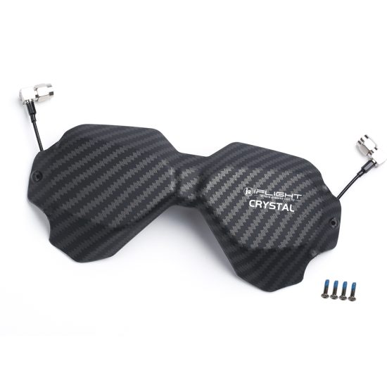 iFlight Crystal HD Patch 5.8GHz Directional Antenna Protective Shell with Crystal LHCP Short Omni Antenna for DJI FPV Goggles - Image 3