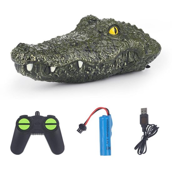 Crocodile Electric RC Boat Gag Funny Toy High-speed Waterproof Remote Control Watercraft Toy for Summer Water Fun - Image 2