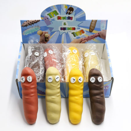 Relax Toys Stretchy Worm Stress Relief Ball Toy Fake Warm Fidget Toys Soft Novelty