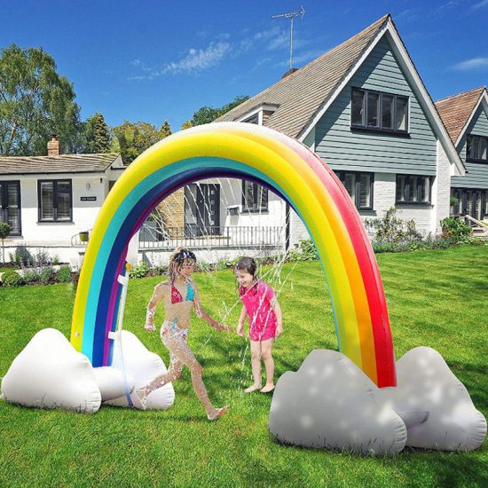 Animal Sprinkle Water Park Inflatable Elephant Outdoor Beach Toy Children Play Water Unicorn Spray Water Toys - Image 2