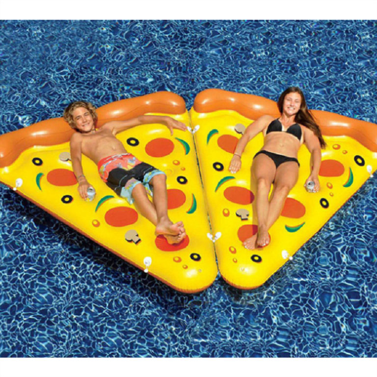Pizza Inflatable Swimming Circle Pool Party Swimming Ring Air Mattress Float Bed Summer Surfboard Water Sports Board