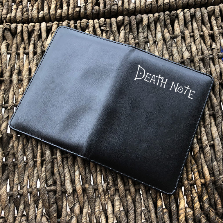 Passport Holder Anime Death Note Passport Cover Black Edition Travel Document