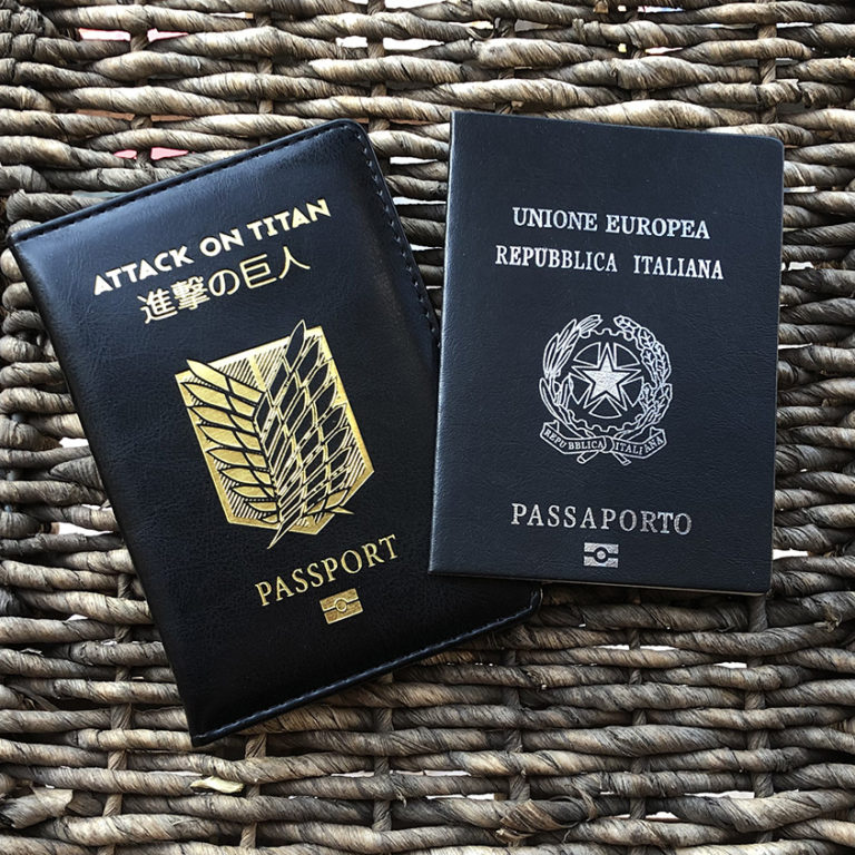 Attack on Titan Passport Cover Anime Shingeki no Kyojin Travel Case for Passports Wings of Freedom - Image 3