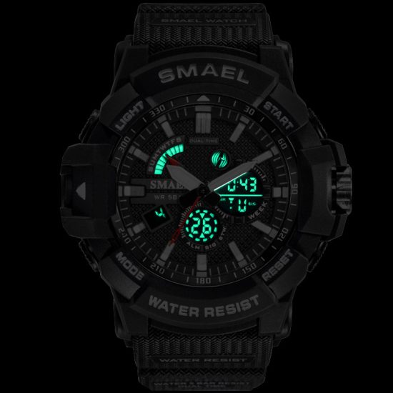 Military Watches Waterproof Sport Watch Camouflage Stopwacth LED Alarm Clock - Image 2
