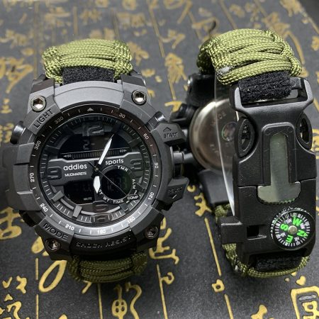 Military Sports Digital Watches Compass Outdoor Survival Multi-function Waterproof