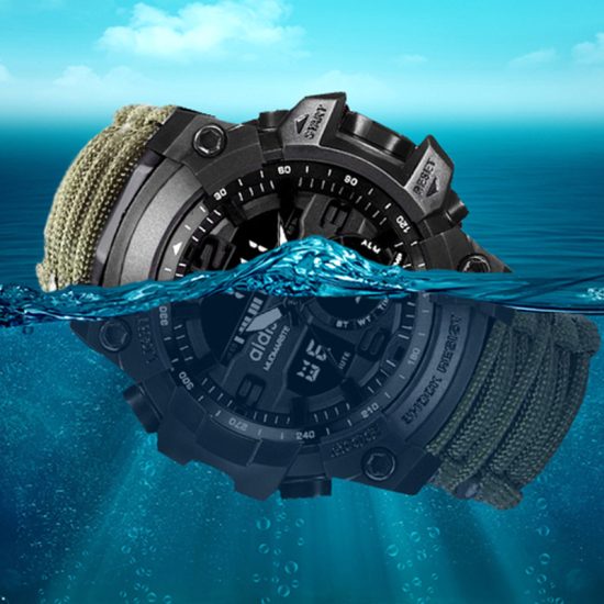 Military Sports Digital Watches Compass Outdoor Survival Multi-function Waterproof - Image 2