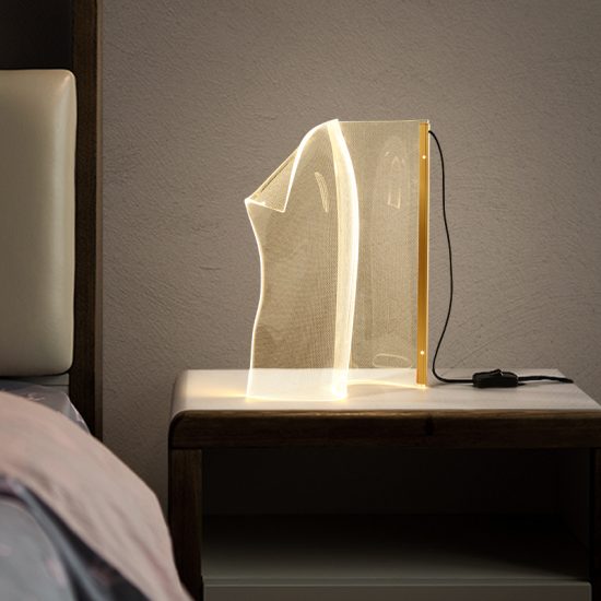 Creative Modern Living Room LED For Table Bedroom Bedside Gold Desk Lamp Showroom Simple Designer - Image 3