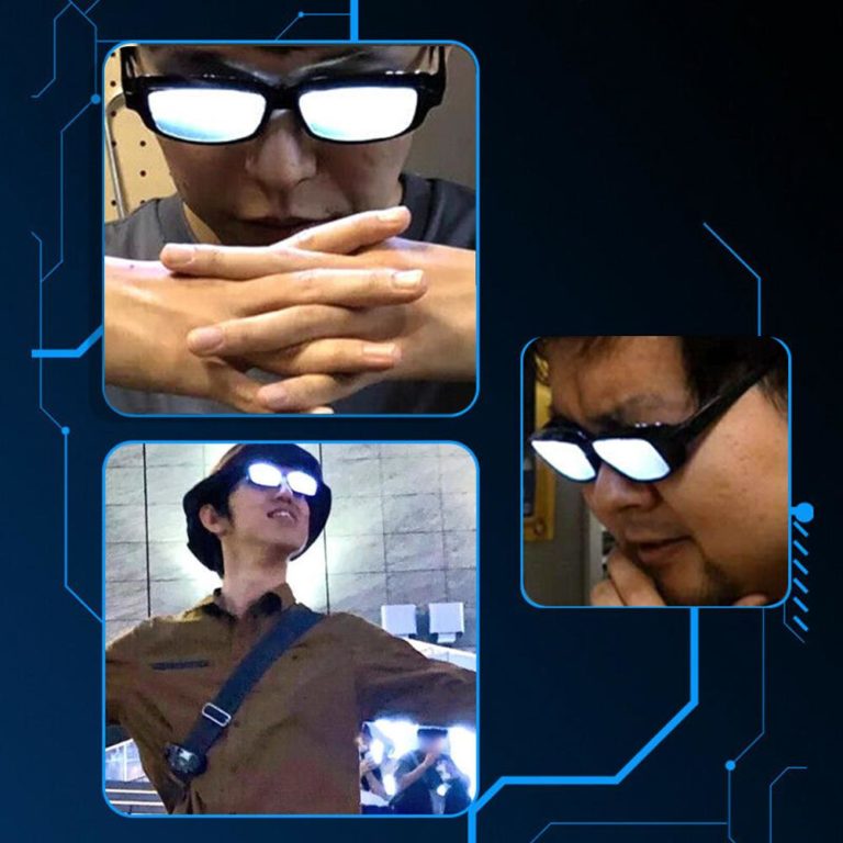 Anime LED Sunglasses Eyewear Cosplay Party Prop - Image 2