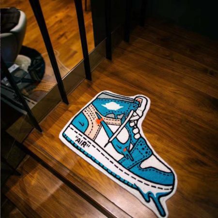 Popular Fashion Sneaker Carpet Anti-slip For Living Room Rugs Decoration Parlor Children Room Area