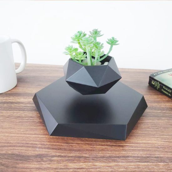 Floating Magnetic Levitating Flower Pot Bonsai  Air Plant Pot Planter Potted For Home Office Desk Decor Creative Gift - Image 3
