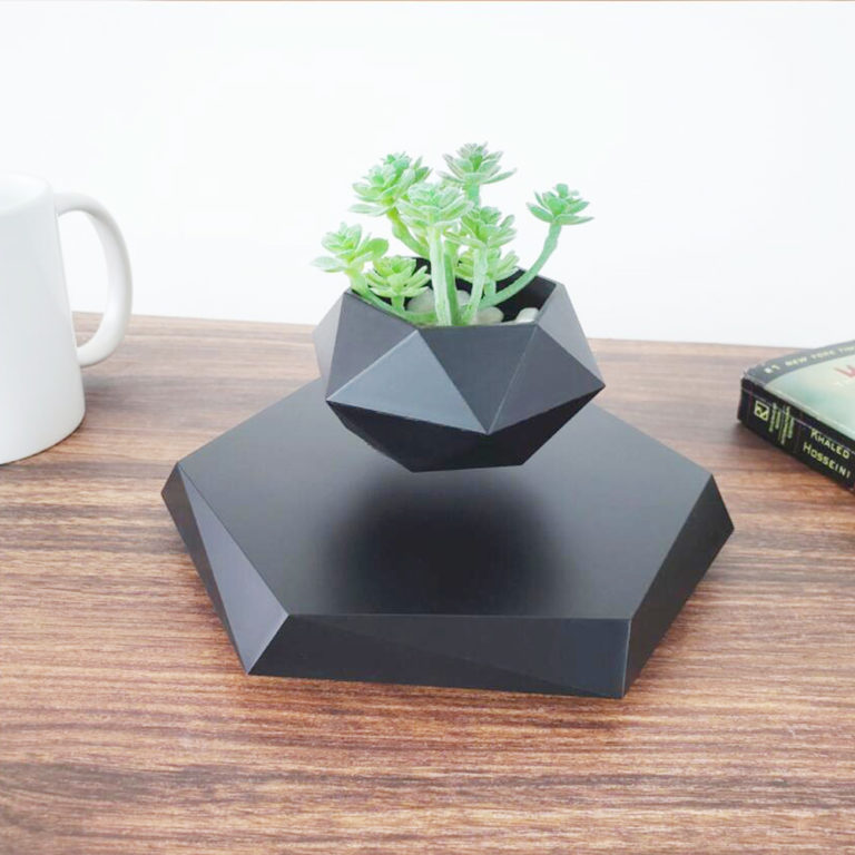 Floating Magnetic Levitating Flower Pot Bonsai  Air Plant Pot Planter Potted For Home Office Desk Decor Creative Gift - Image 3