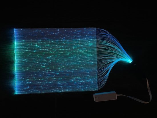 Lumisonata Led Fiber Optic Fabric With 7 Colors light up In The Dark Handmade For All - Image 3