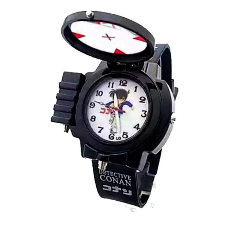 Japanese  Anime Quartz Watches Detective Conan Action Figures Can Launch LED Light Tag - Image 2