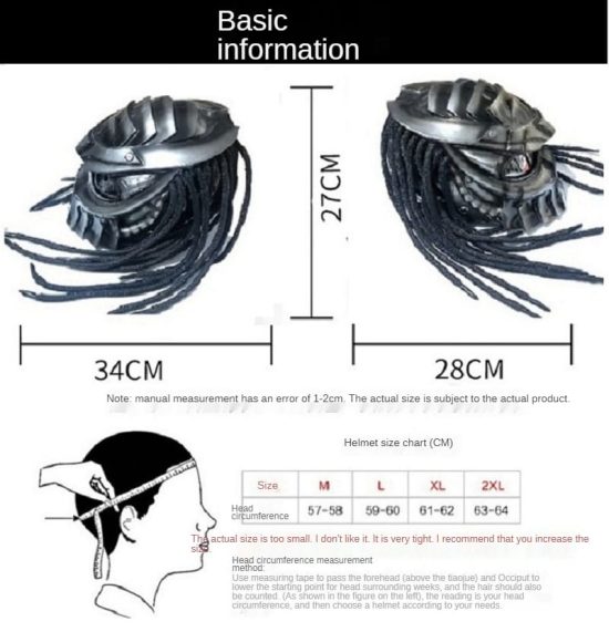 Iron Warrior Helmet Motorcycle Retro Biker Equipment - Image 3