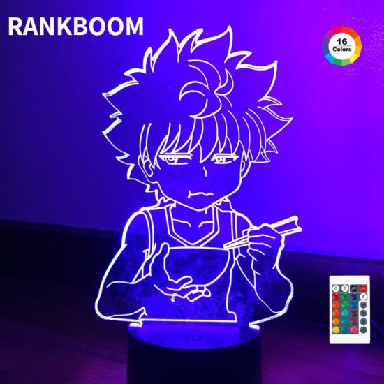 Acrylic 3D Lamp Anime Hunter X Hunter Killua Led Light Night Light Gift Neon Cute For Bedroom Decoration