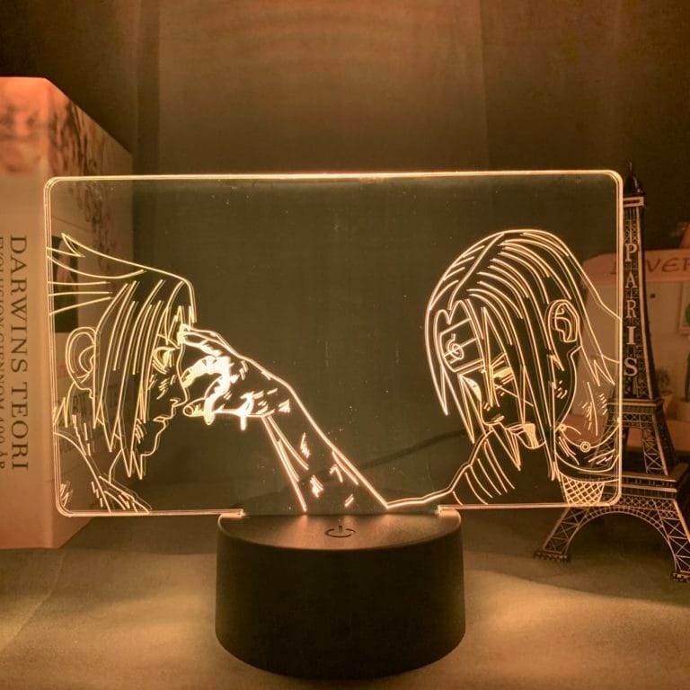 Anime Naruto 3d Led Night Lamp Sasuke and Itachi Uchiha for Bedroom Decor Nightlight Rgb Colorful Light useful like Gift - Image 2