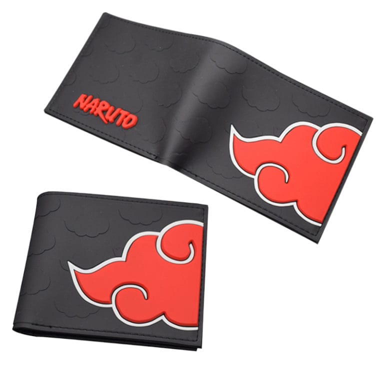 Anime Naruto Silicone Wallet for Women Men Bank ID Card Holder Premium Card Clip Bag Cosplay Short Wallets Gifts For friend otaku gamer streamer