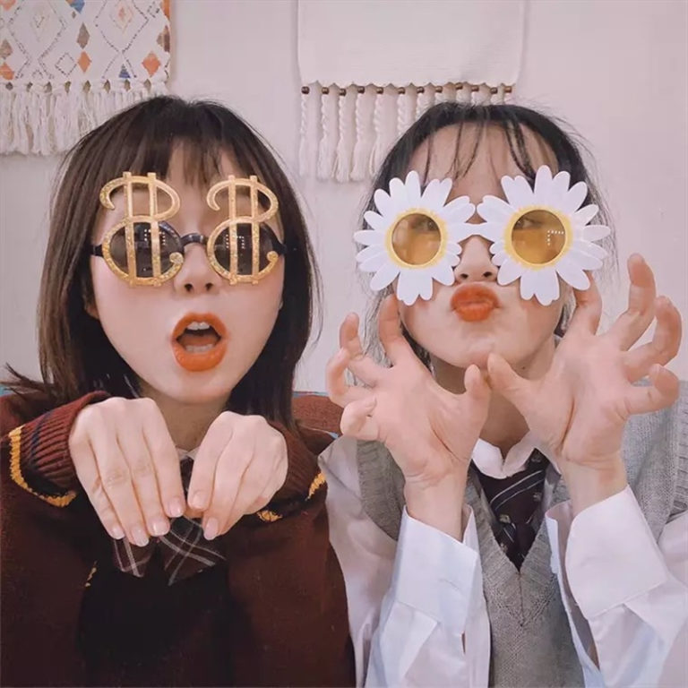 ⁦1 pc crazy funny sunglasses novelty accessories for carnival and boulevard⁩ - الصورة ⁦2⁩