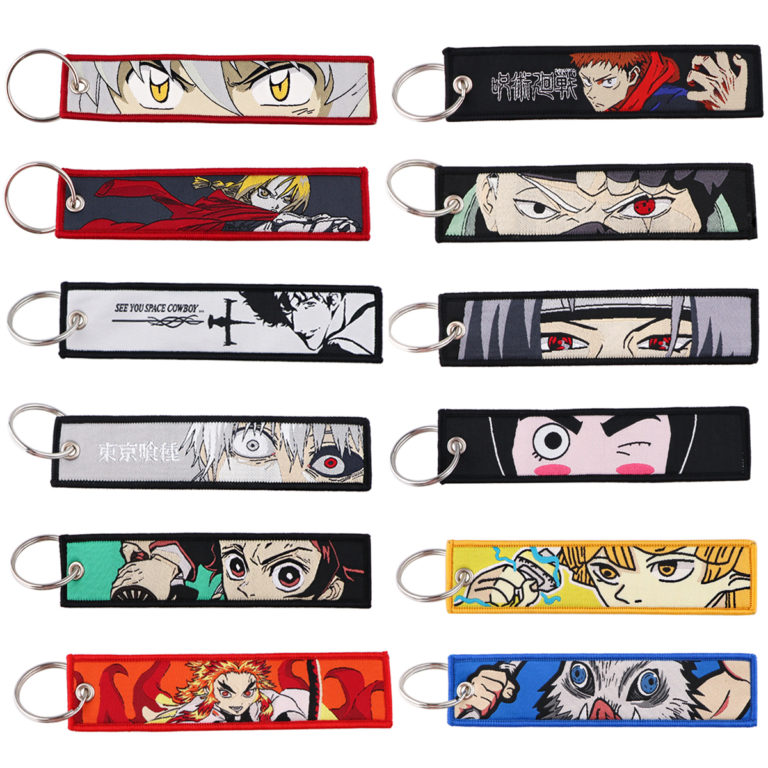 Anime Jujutsu Naruto Deamon Slayer Keyring Key Chain Use Gift